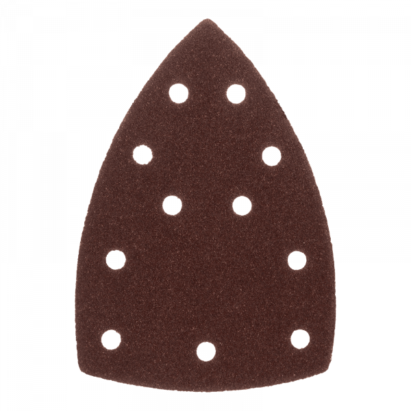 Треугольник абразивный на ворc. подложке под "липучку", перф., P 60, 150х150х100 мм, 5 шт. Denzel