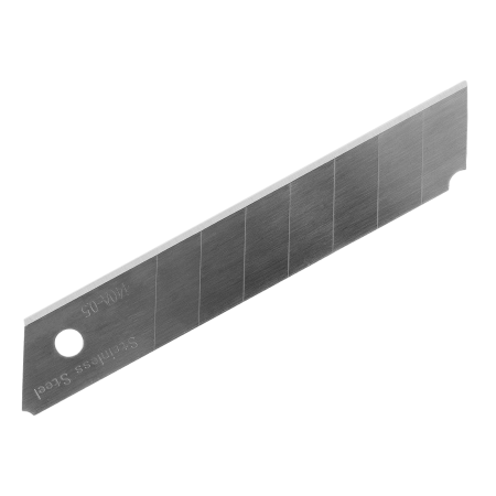 Лезвия DENZEL 18 мм, нерж. сталь 440, 0,5 мм, 5 штук