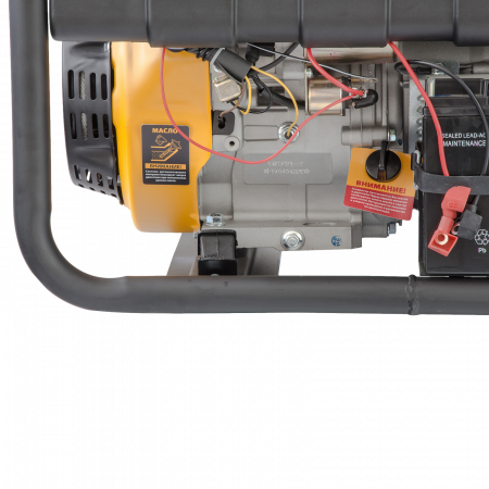 Генератор бензиновый DENZEL PS 55 EA, 5.5 кВт, 230 В, 25 л, электростартер