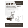 Снегоуборщик гибридный с функц. подметания DENZEL SWB-600, 212 сс, руч. старт, 2 насадки