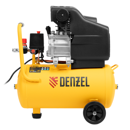 Компрессор воздушный DENZEL DC1500/24, 1.5 кВт, прямой привод, 24 литра, 220 л/мин