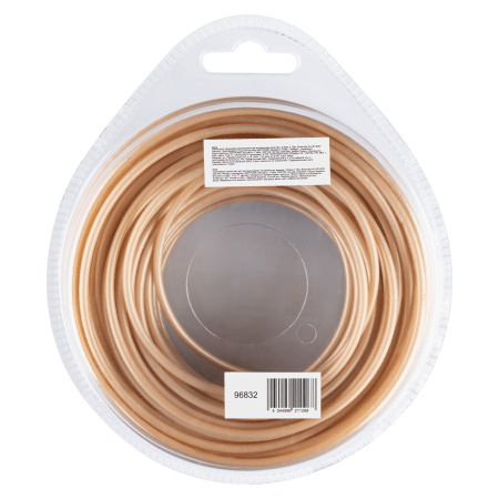 Леска для триммера DENZEL армированная алюминием круглая, 3,0мм х 15м, блистер ALUFLEX