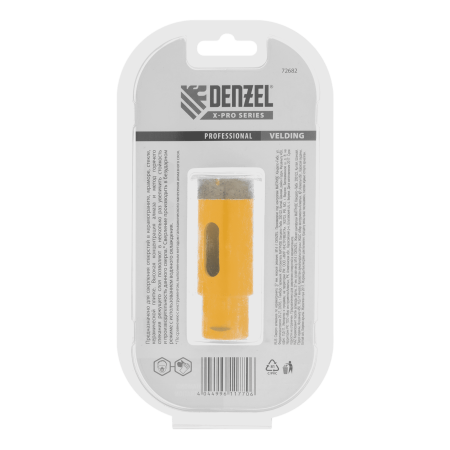 Сверло алмазное по керамограниту DENZEL, 27 мм, М14, мокрая резка