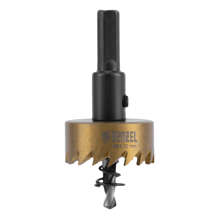Коронка по металлу DENZEL 724108, 30 мм, HSS, нитридтитановое покрытие