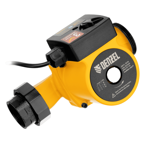 Циркуляционный насос DENZEL CP32-4, напор 4 м, 50 л/мин, 1 м кабель, монт. длина 180 мм