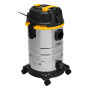 Пылесос строительный DENZEL RVC30, 1400 Вт, бак 30 л, шланг 3 м, розетка с автосинхр.
