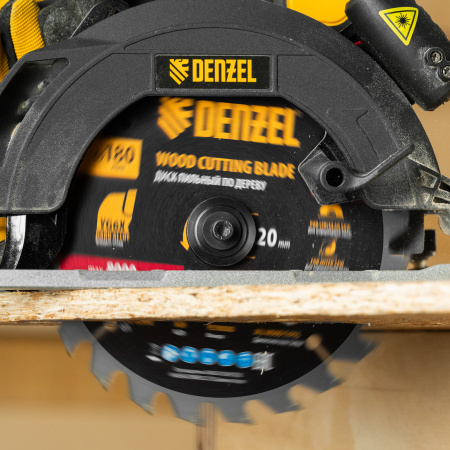 Пильный диск по дереву DENZEL ф180х 20 мм, 24 зубьев