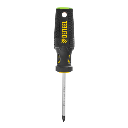 Отвертка DENZEL PZ1x75 мм, S2, 3к рукоятка