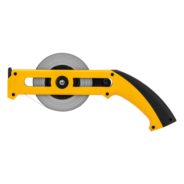 Рулетка геодезическая DENZEL 30 м х 13 мм, открытый корпус, металлическая лента