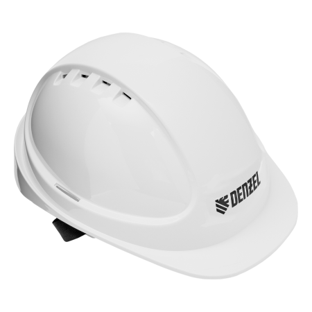 Каска защитная ударопрочная DENZEL ABS/PC, плавная регулировка, модель «Форвард» (К-05), белая