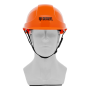 Каска защитная ударопрочная DENZEL ABS/PC, плавная регулировка, модель «Форвард» (К-05), оранж.